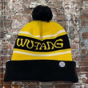 Wu-Tang Clan x Stance Yellow and Black Pom Beanie